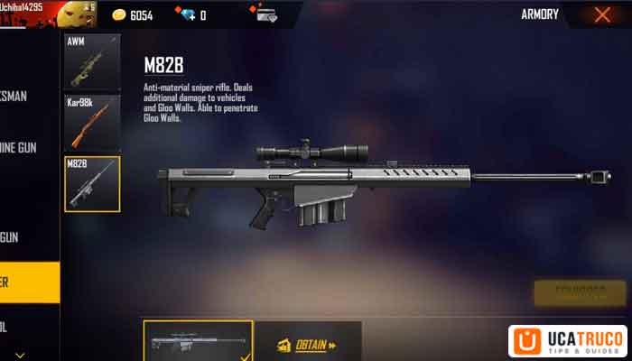 Free Fire Best Gun in 2026 — Complete Weapon Tier List 4 M82B — Best Sniper Gun in Free Fire 2026